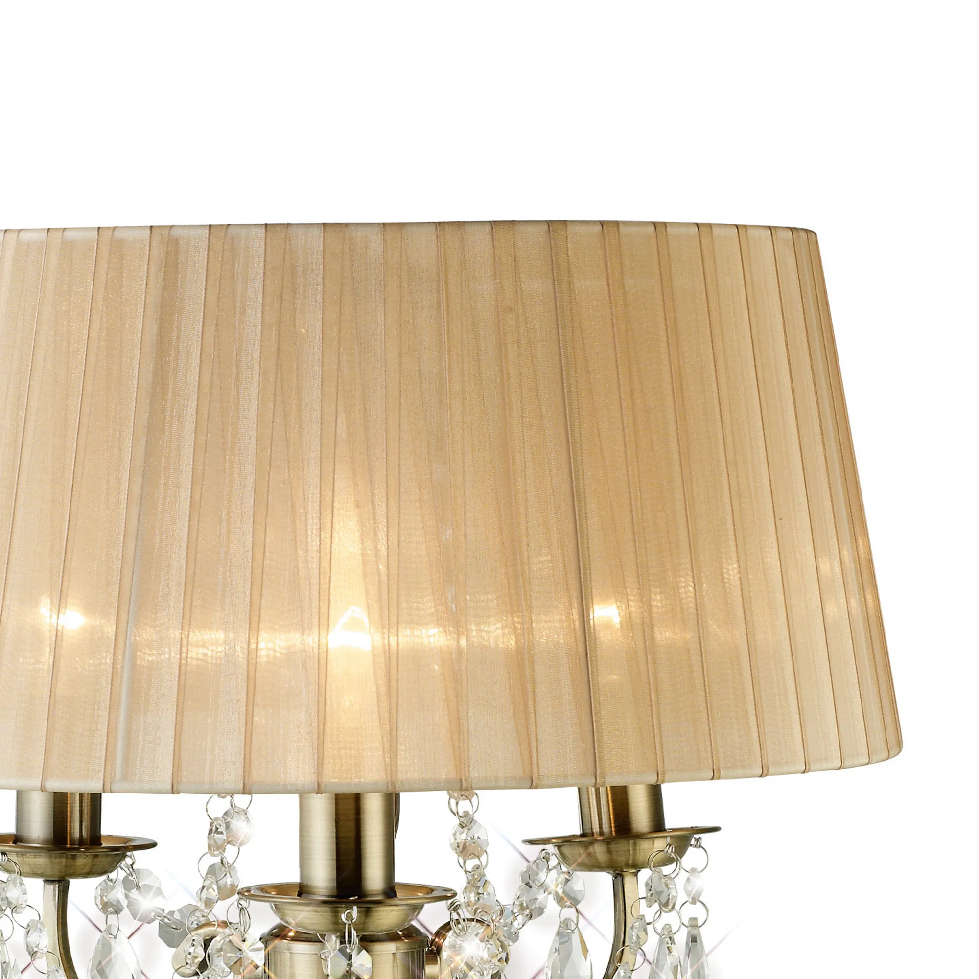 Olivia Crystal 61cm 3 Light Table Lamp IL30065/SB  Diyas Olivia Antique Brass-Soft Bronze